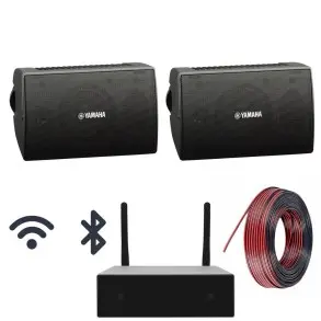 Combo Musica Parlantes Pared 4" Amplificador Smart WiFi Bluetooth