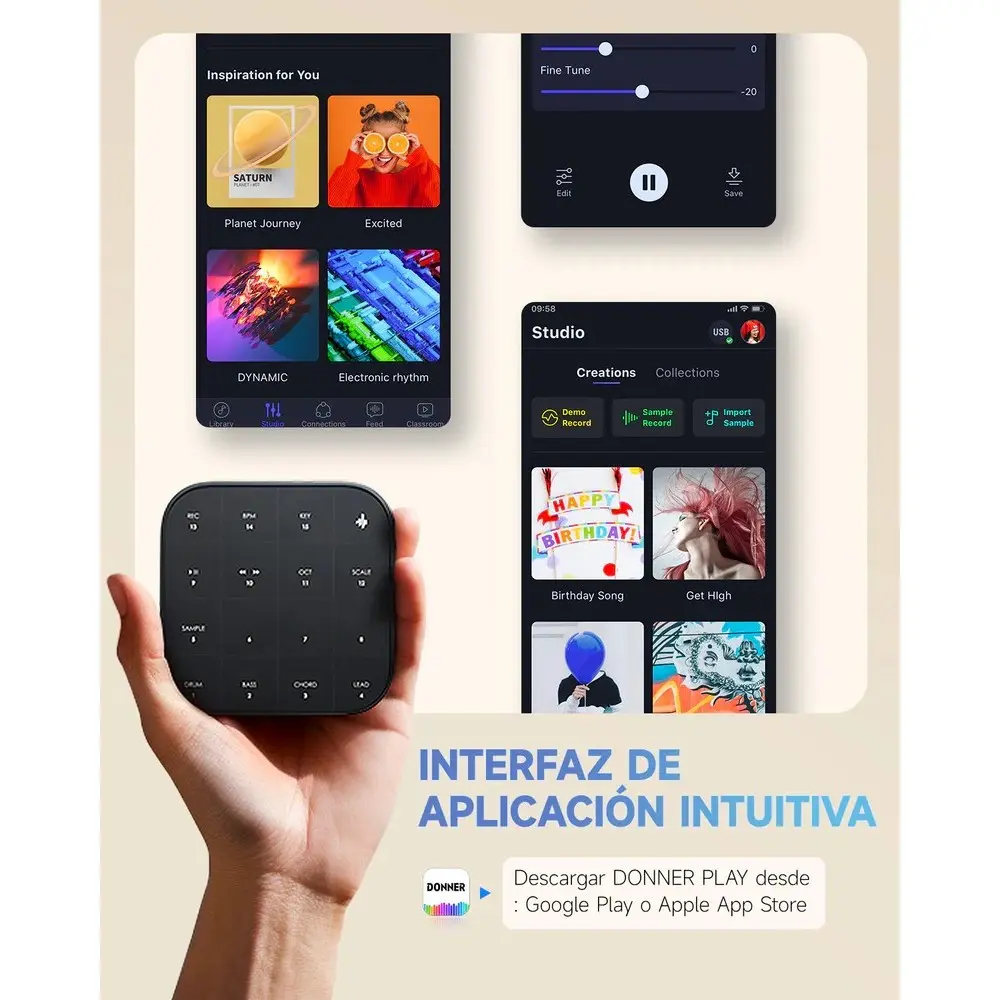 Sintetizador Portatil Donner EC6764