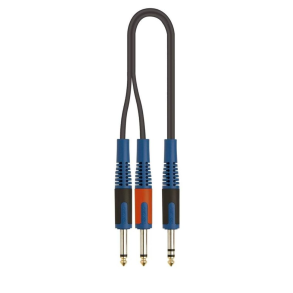 Cable Plug TRS a 2 Plug TS Mono 2 Metros Quik Lok RKSA/100-2