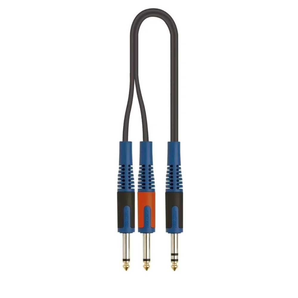 Cable Plug TRS a 2 Plug TS Mono 2 Metros Quik Lok RKSA/100-2