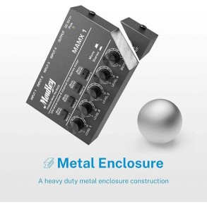 Mixer de Audio 4 Canales Stereo Donner MKO105