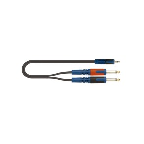 Cable Mini Plug TRS a 2 Plug Mono 2 Metros Quik Lok RKSA/140-2
