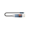 Cable Mini Plug TRS a 2 Plug Mono 2 Metros Quik Lok RKSA/140-2