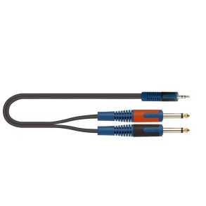 Cable Mini Plug TRS a 2 Plug Mono 5 Metros Quik Lok RKSA/140-5