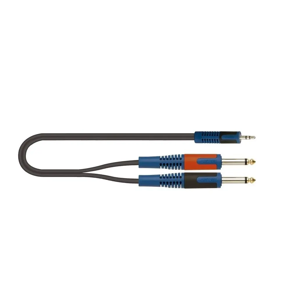 Cable Mini Plug TRS a 2 Plug Mono 5 Metros Quik Lok RKSA/140-5