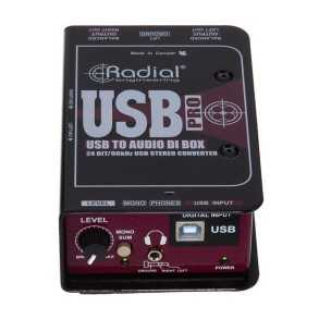 Radial USB PRO Caja directa para Conexion USB 