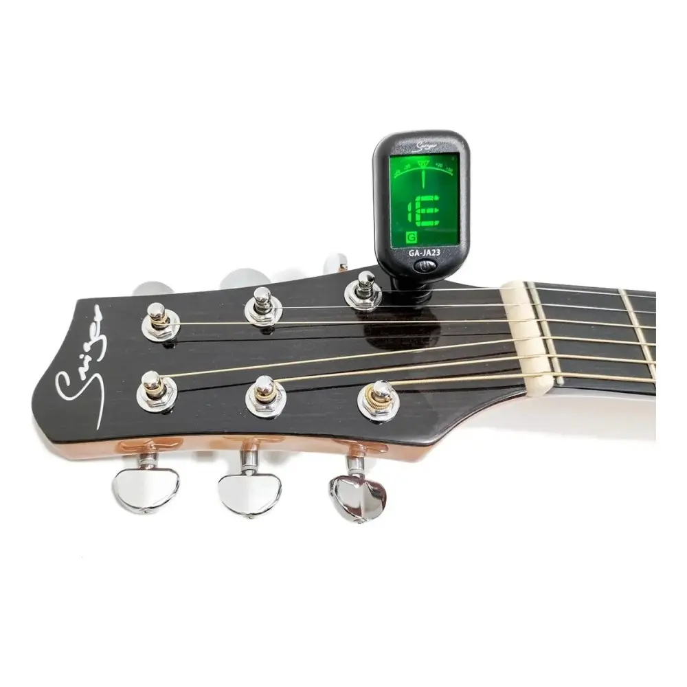 Afinador Clip Smiger GD-JA23 Tipo Pinza Cromatico, Guitarra, Bajo, Violín, Ukelele