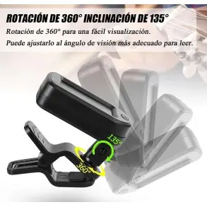 Afinador Clip Smiger GD-JA23 Tipo Pinza Cromatico, Guitarra, Bajo, Violín, Ukelele