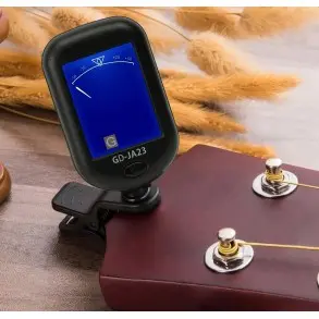 Afinador Clip Smiger GD-JA23 Tipo Pinza Cromatico, Guitarra, Bajo, Violín, Ukelele