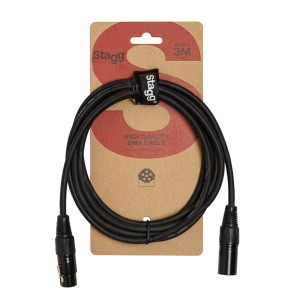 Cable XLR DMX Iluminacion Pro 3 metros Stagg SDX33