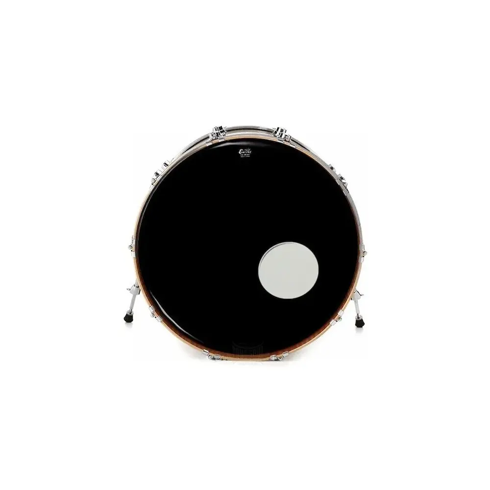 Parche Remo Encore 22" Ebony Negro Capa Simple con Agujero EN-1022-ES