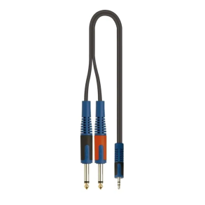 Cable Mini Plug TRS a 2 Plug Mono 2 Metros Quik Lok RKSA/140-2