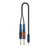 Cable Mini Plug TRS a 2 Plug Mono 2 Metros Quik Lok RKSA/140-2