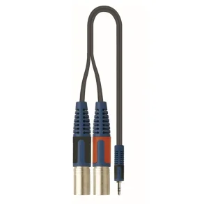 Cable Mini Plug TRS a Canon 2 XLR 3 Metros Quik Lok RKSA/192-3