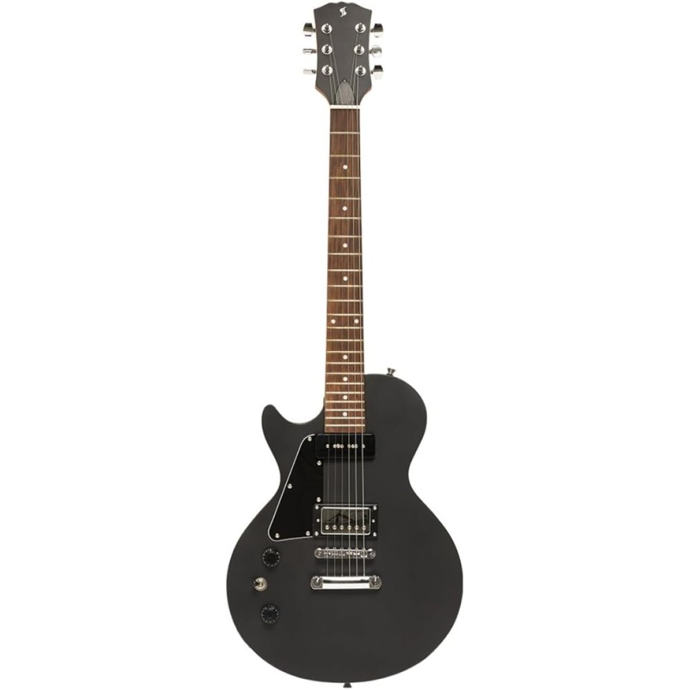 Guitarra Electrica Les Paul Zurda Negro Stagg SELHB90BLKLH
