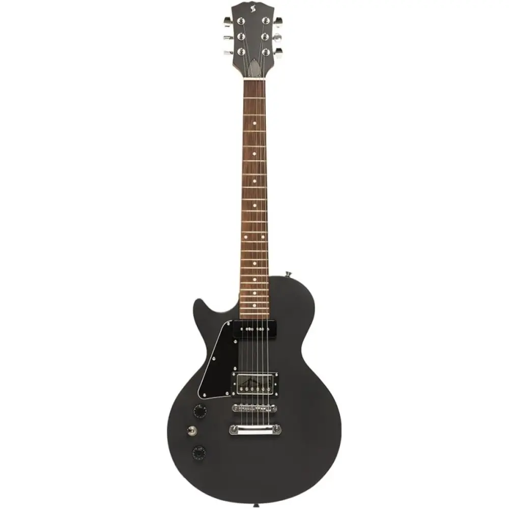 Guitarra Electrica Les Paul Zurda Negro Stagg SELHB90BLKLH