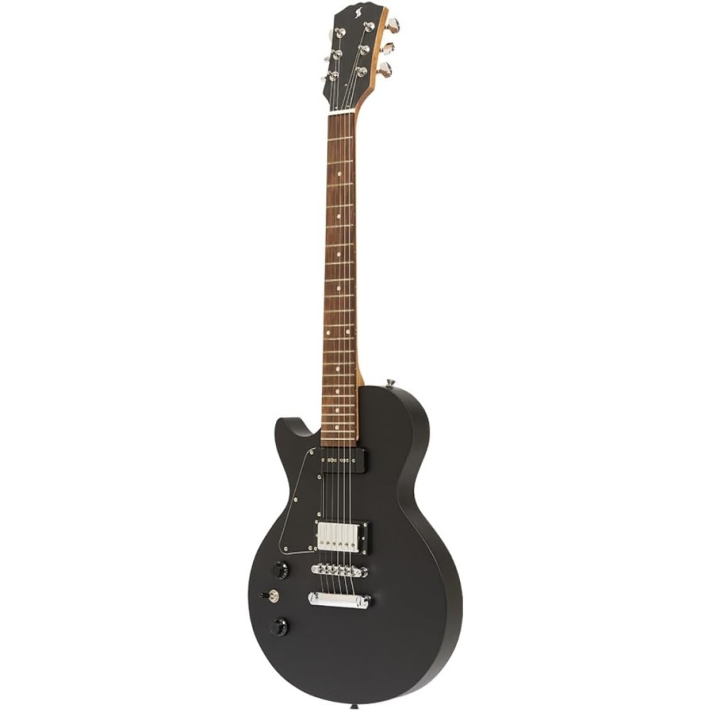 Guitarra Electrica Les Paul Zurda Negro Stagg SELHB90BLKLH
