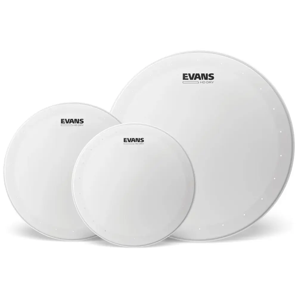 Pack Tom HDD 12" 13" 16" Arenado Doble Capa Evans ETPHDDS