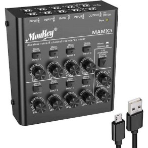 Mixer de Audio 8 Canales Donner MKO150
