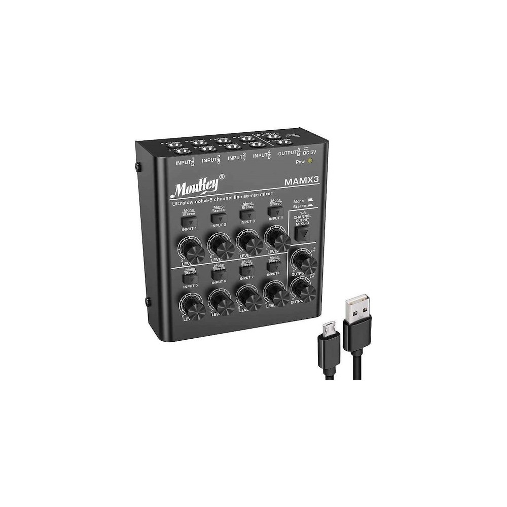 Mixer de Audio 8 Canales Donner MKO150
