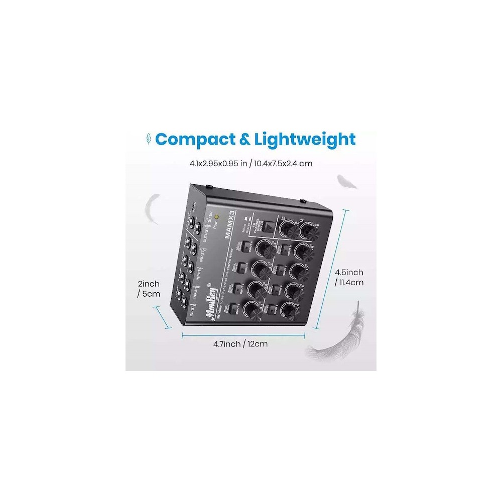 Mixer de Audio 8 Canales Donner MKO150