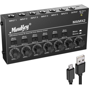 Mixer de Audio 6 Canales Donner MKO149
