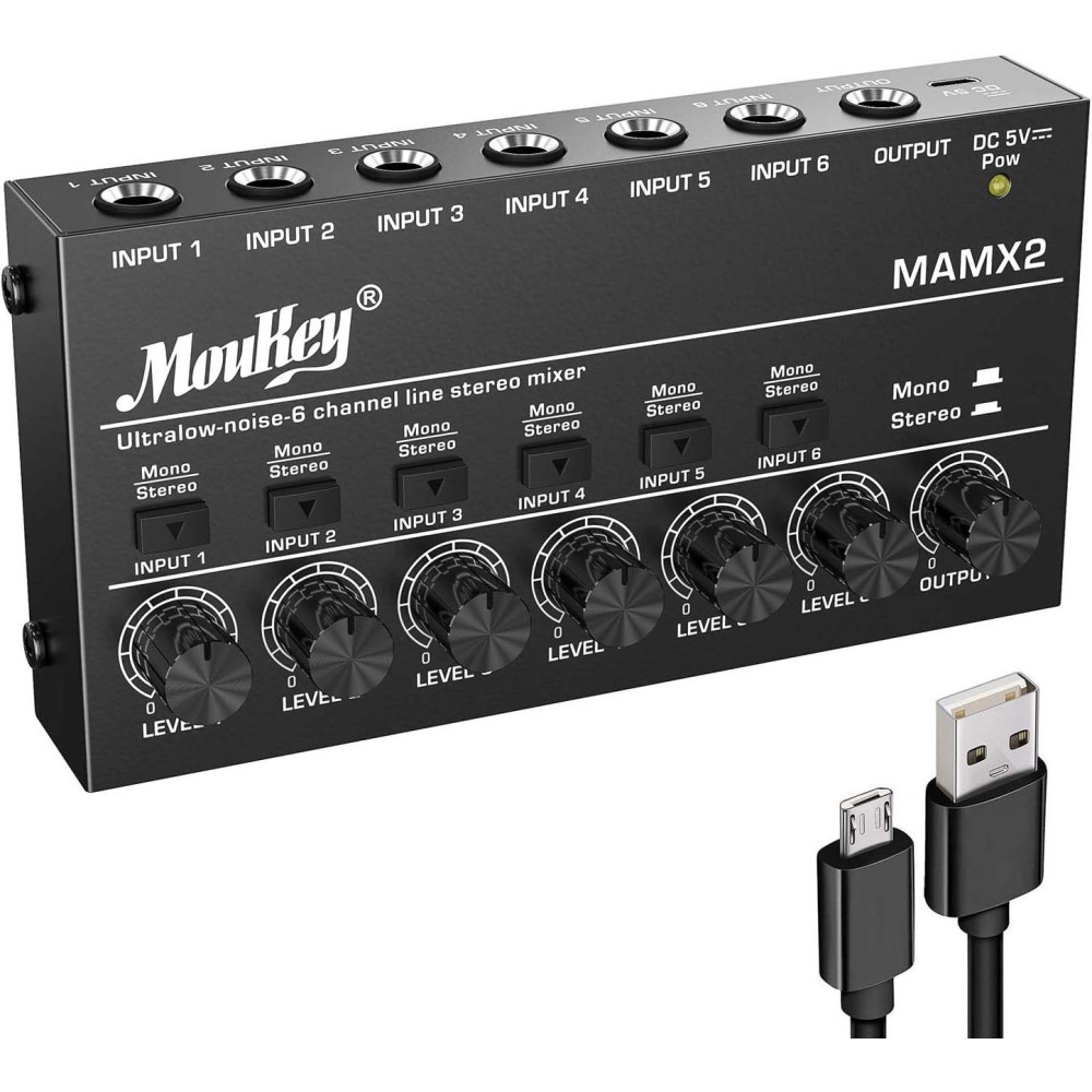 Mixer de Audio 6 Canales Donner MKO149