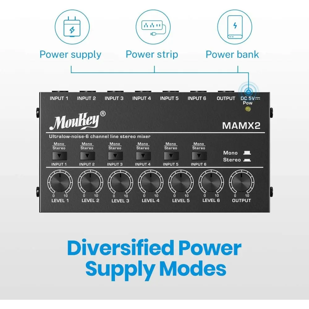 Mixer de Audio 6 Canales Donner MKO149