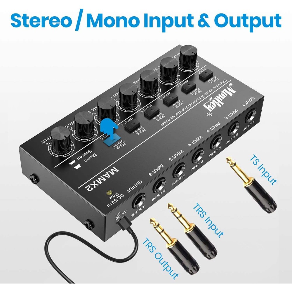 Mixer de Audio 6 Canales Donner MKO149