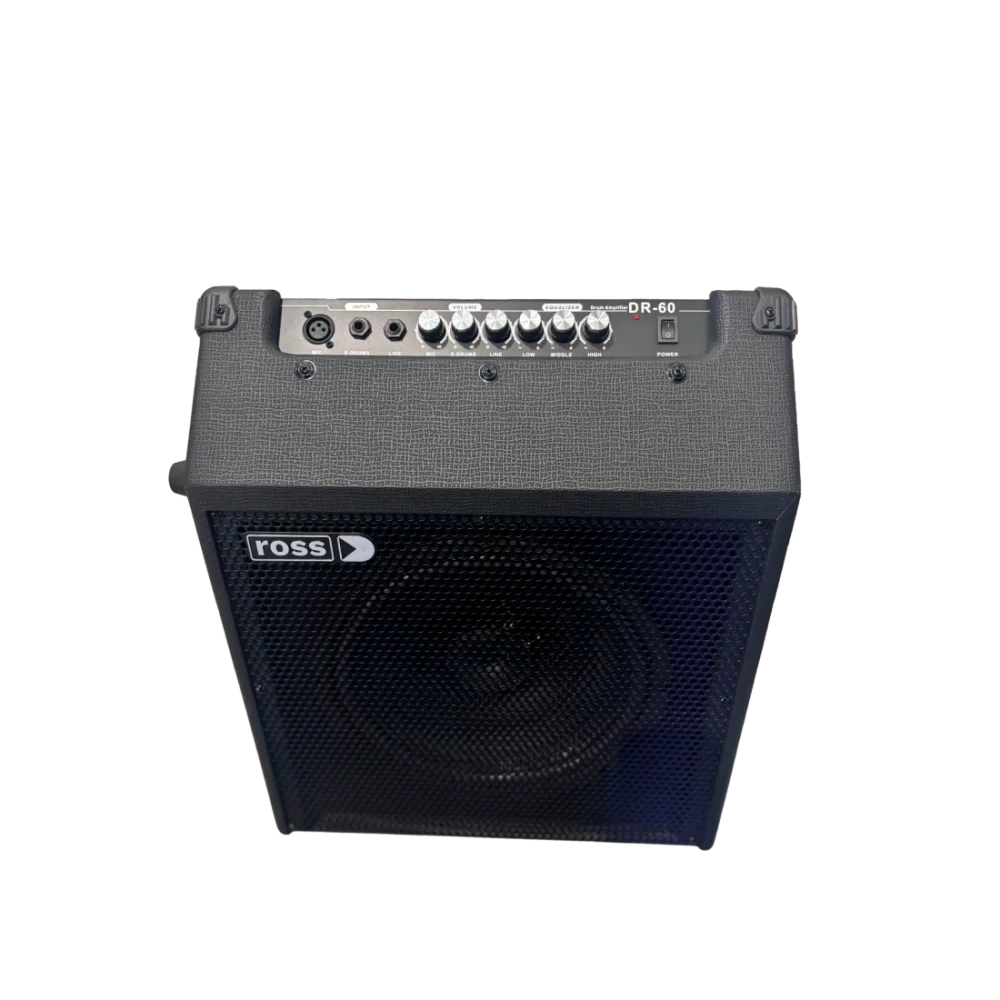 Amplificador Multiprosito Acustica Teclado Bateria Electronica Ross DR-60