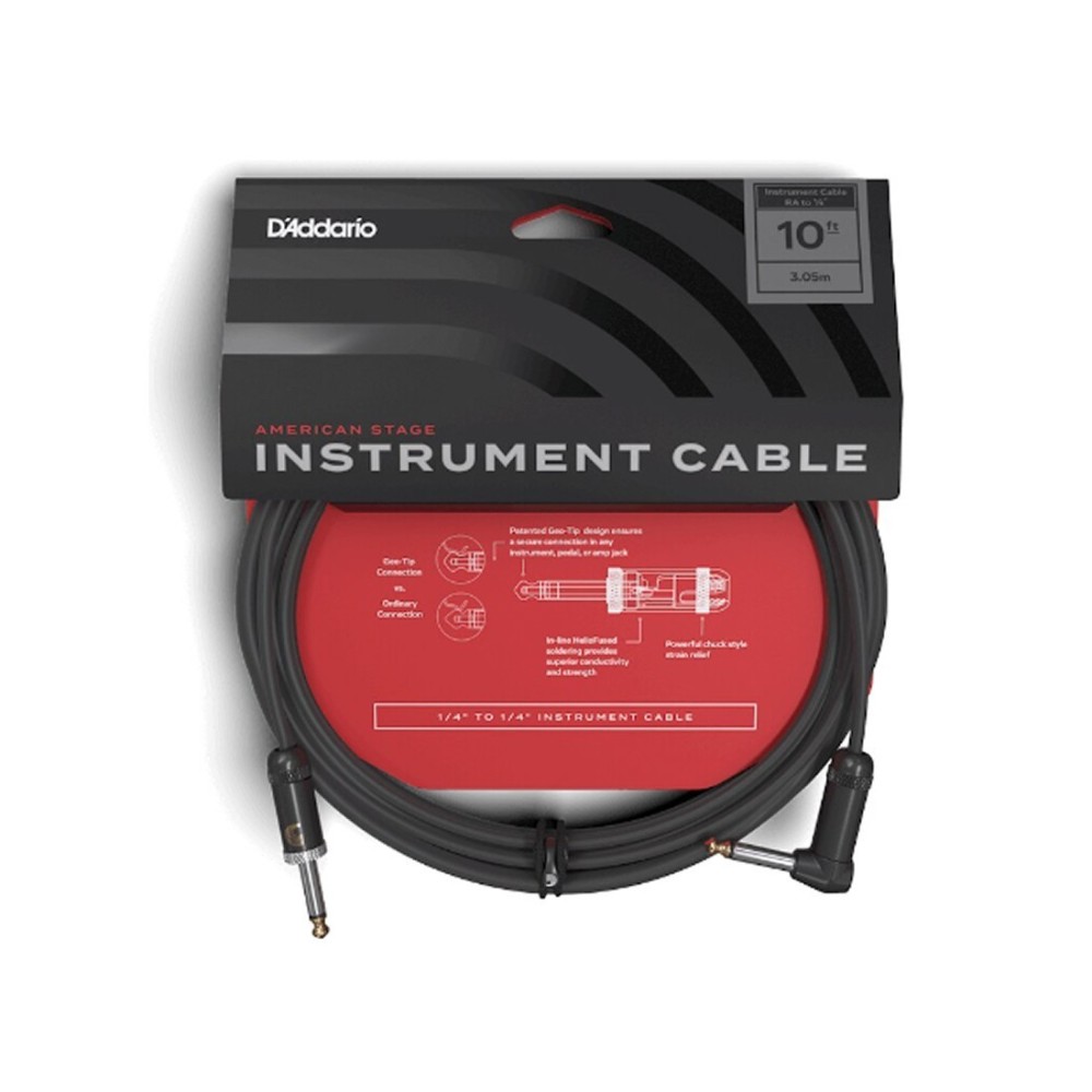Cable Plug Plug 3,3 Metros Tipo L Daddario PW-AMSGRA-10