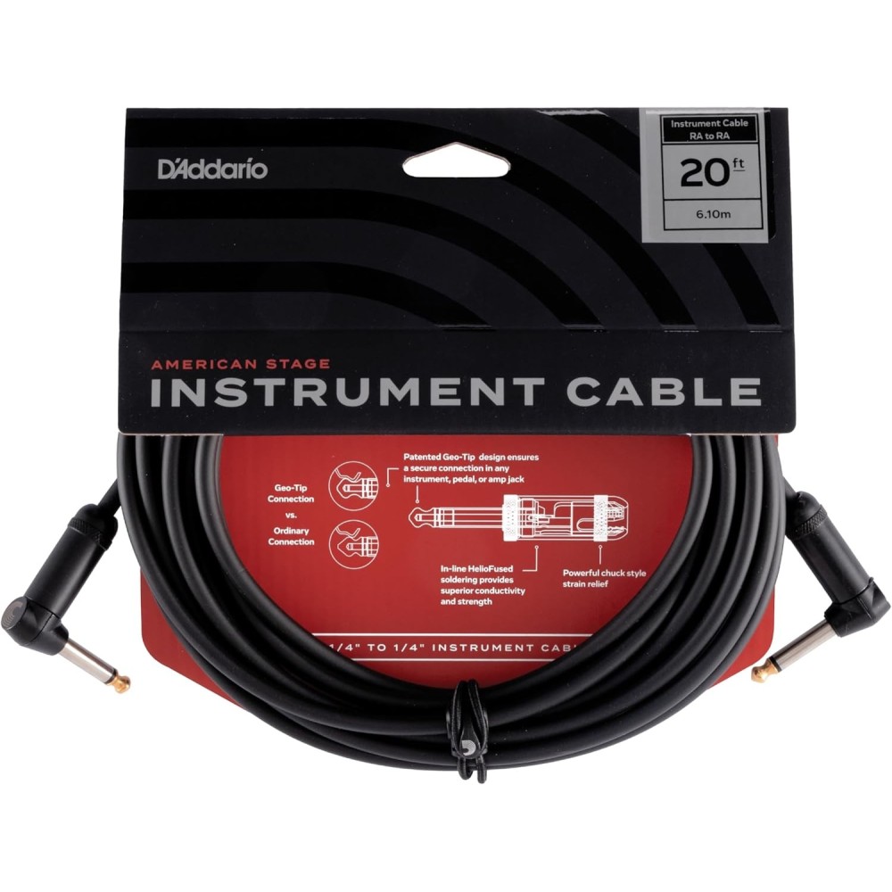 Cable Plug Plug 6 Metros Tipo L Daddario PW-AMSGRR-20