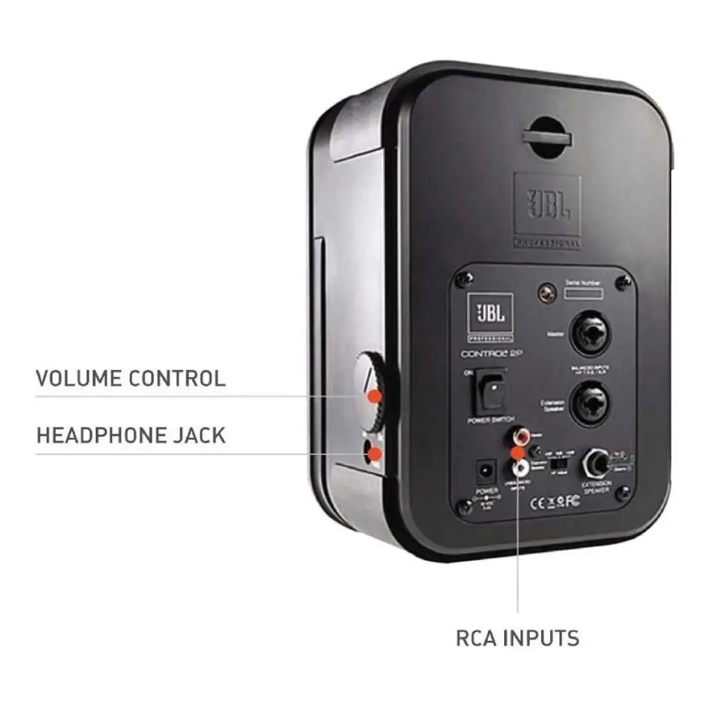 Pack Bafles Activos JBl 5" de Pared con Mixer Bluetooth