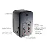 Pack Bafles Activos JBl 5" de Pared con Mixer Bluetooth