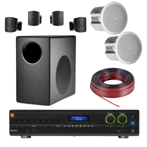 Pack Sonido Living y Galeria Potencia Parlantes JBL Premium