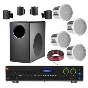 Pack Sonido Living y Galeria Potencia Parlantes JBL Premium