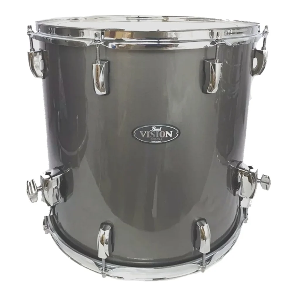 Tom De Piso Pearl Vision Birch De 14x14 Color Graphite | Cuerpo Suelto | Tom Flotante - Chancha