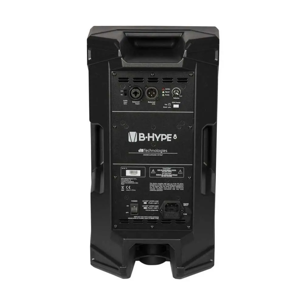 Sistema PA Activo DB Technologies Sub 12" y Bafle 8" con Pole Mount