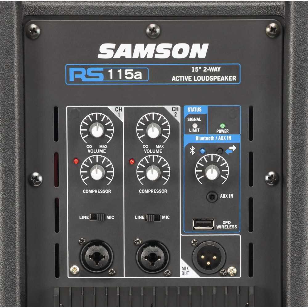 Sistema PA Activo Samson Sub 18" y Bafle 15" con Pole Mount