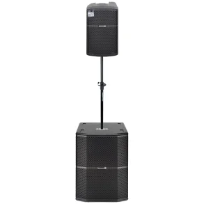 Sistema PA Activo Montarbo Sub 12" y Bafle 8" con Pole Mount
