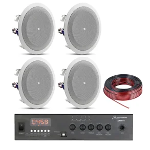 Pack Sonido Comercios Parlantes de Techo JBL 8" 8128 y Potencia Bluetooth