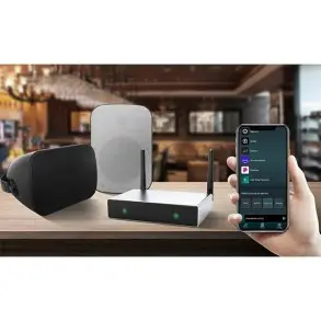 Combo Musica Parlantes Techo 4" Amplificador Smart WiFi Bluetooth Home