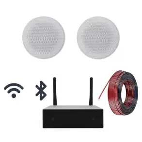 Combo Musica Parlantes Techo 4" Amplificador Smart WiFi Bluetooth Home