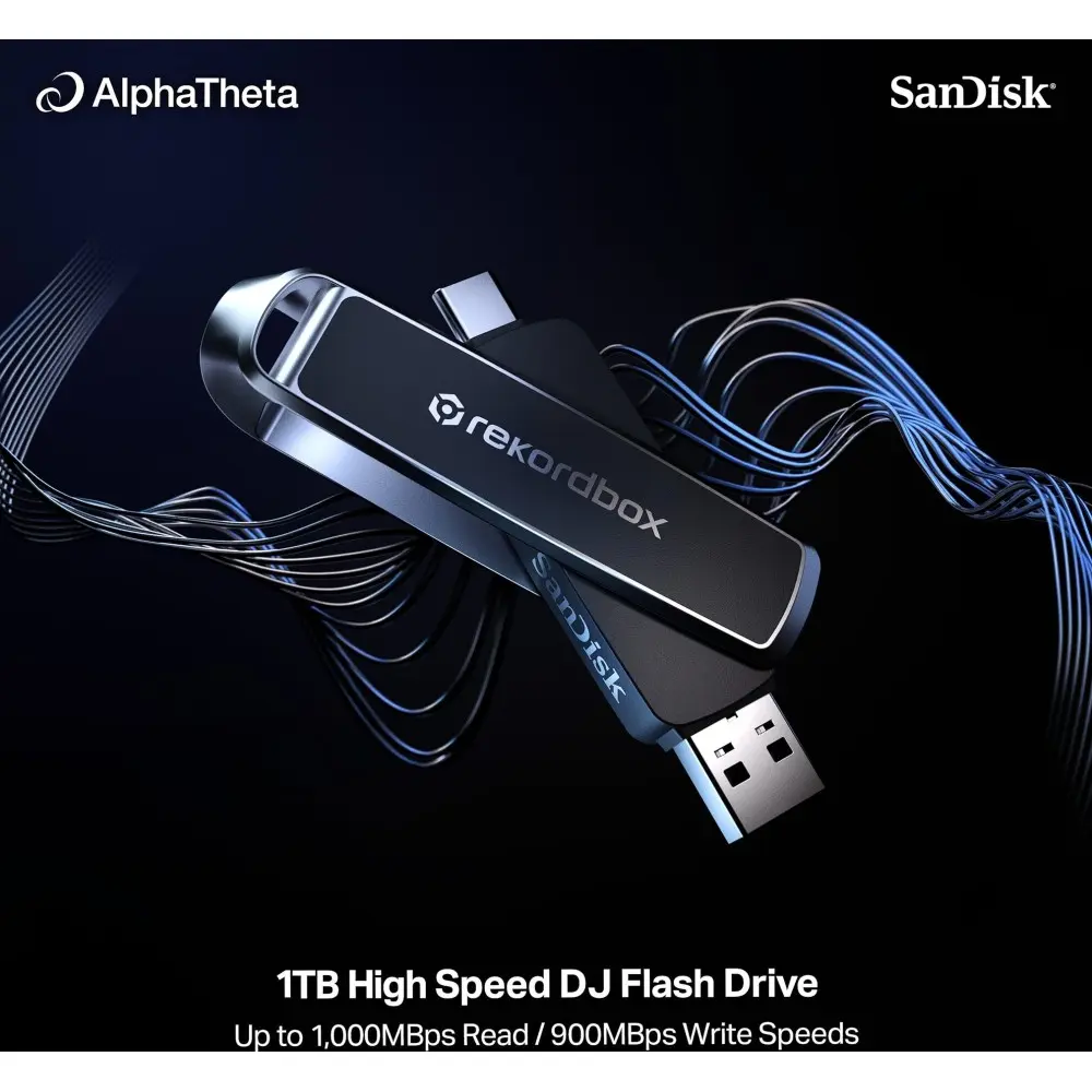 Pen Drive para DJ Musicos Alpha Theta SDDDE1-1T00- GR46