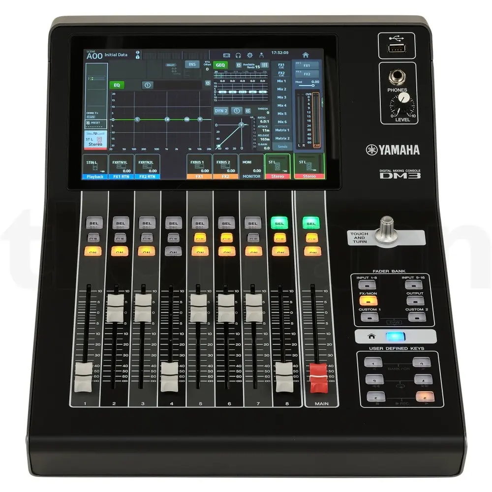 Mixer Digital de 16 Canales con Dante Yamaha DM3