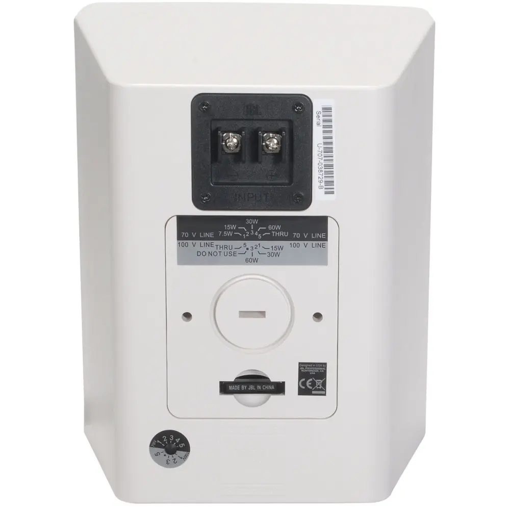 Bafles de Instalacion 5" 70-100v 100W Jbl CONTROL 25AV-WH