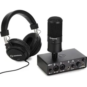 Pack Placa de Audio 2 Canales + Auricular + Microfono Steinberg IXO22BRPACK