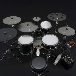 Bateria Electronica 4 Cuerpos 5 Platillos Efnote EFNOTEPRO500X
