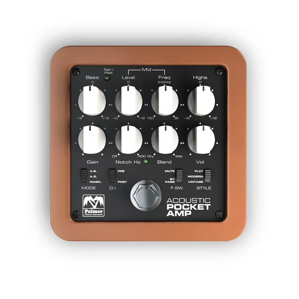 Pedal Preamplificador Guitarra Acustica Palmer EPAMPACOUSTIC
