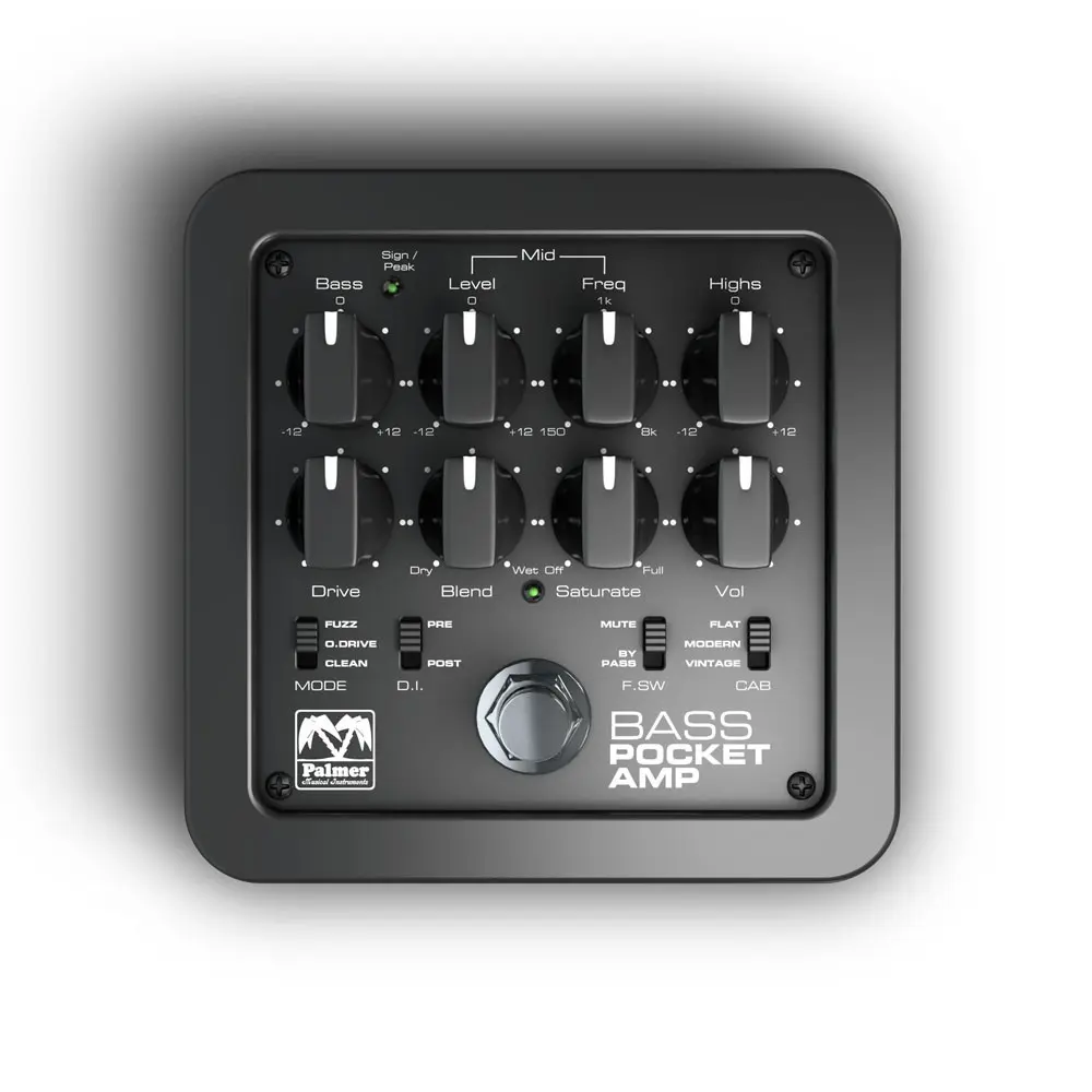 Pedal Preamplificador Bajo Electrico Palmer EPAMPBASS